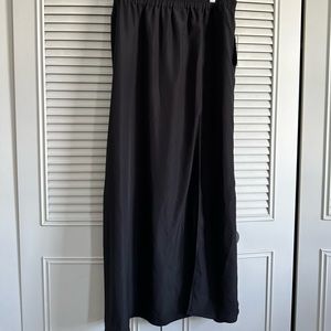 BNWT Michael kors long black skirt with side slit